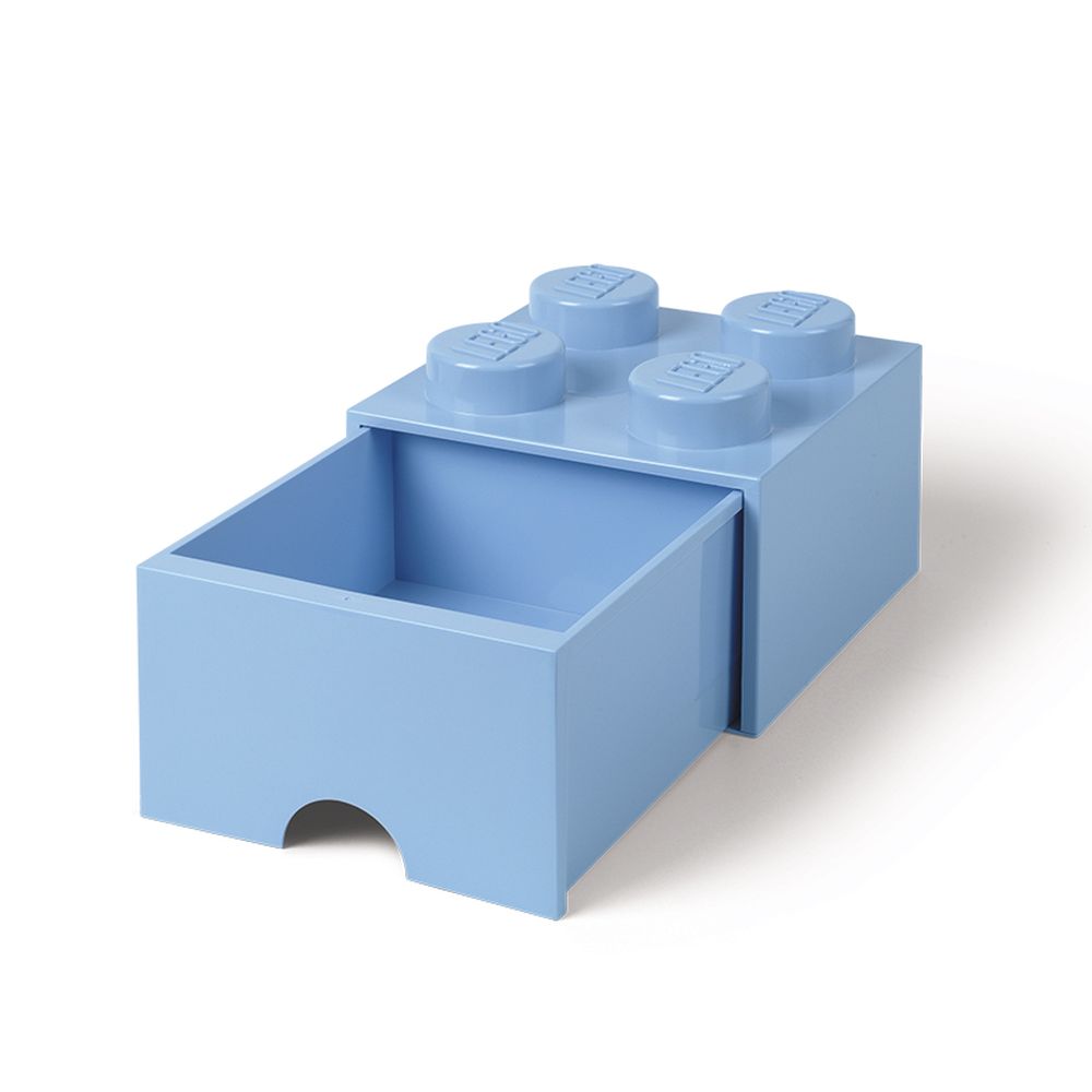 LEGO Storage Brick 4 Brick Drawer Light Blue