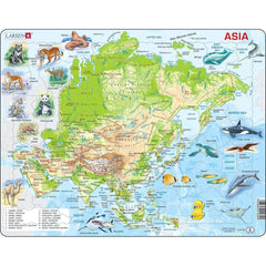 Larsen Map Of Asia Frame Tray Puzzle