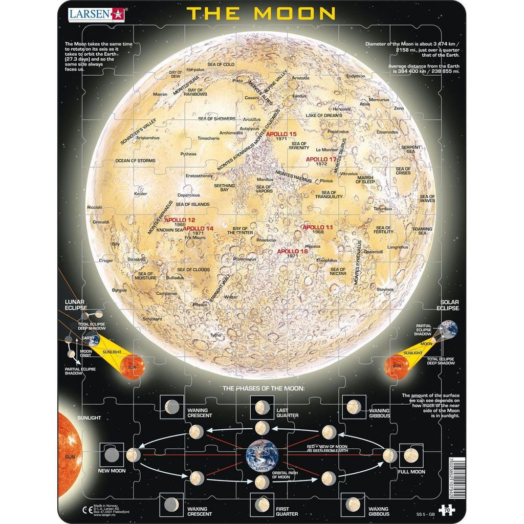 Larsen The Moon Frame Tray Puzzle