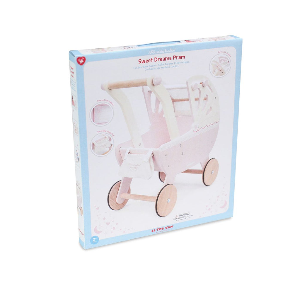 Le Toy Van Sweet Dreams Pram Pink