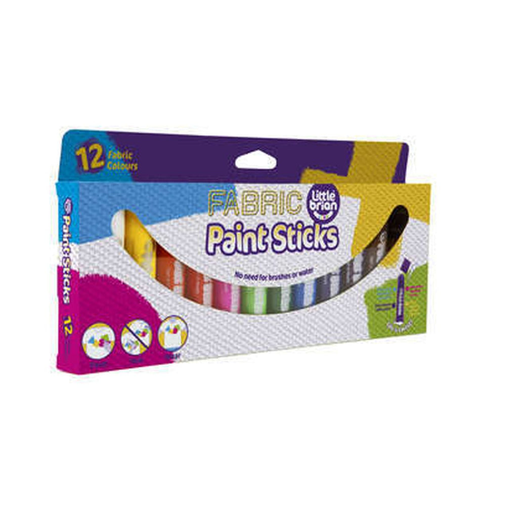 Little Brian Paint Sticks Fabric Colours 12 Pack