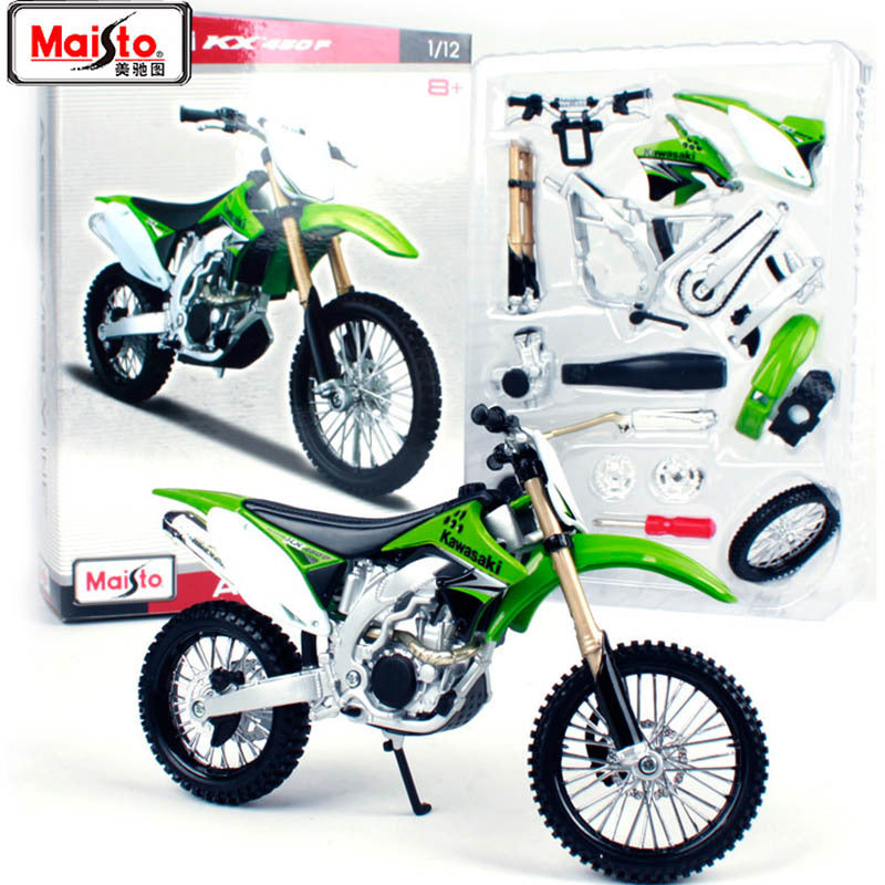 Maisto 1:12 Assembly Line Motorcycles Kawasaki Kx 450 F