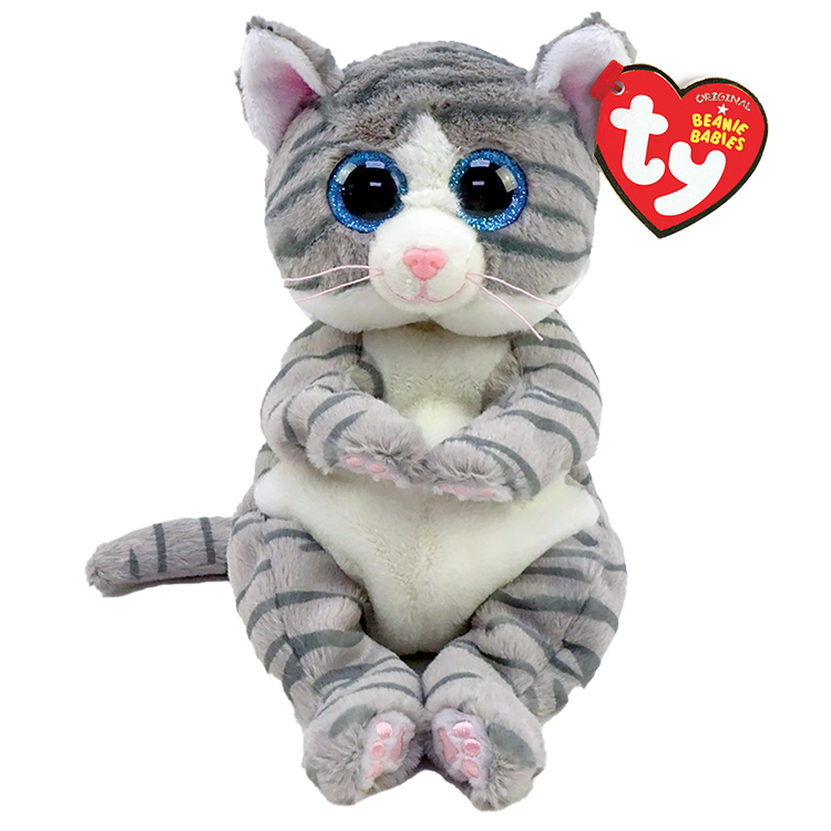 Ty Beanie Bellies Regular - Mitzi Grey Tabby Cat