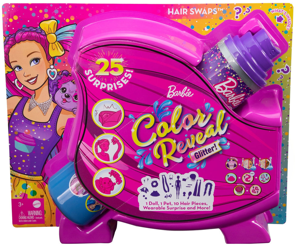 Barbie Colour Reveal Hair Feature Playset Purple