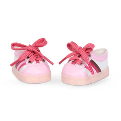 Our Generation Accessory Set Rainbow Delight Light Up Pink & White Sneakers