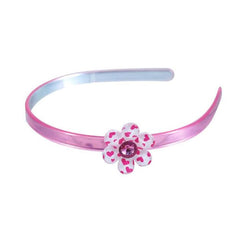 Pink Poppy Heart Print Flower Gem Headband Assorted Styles