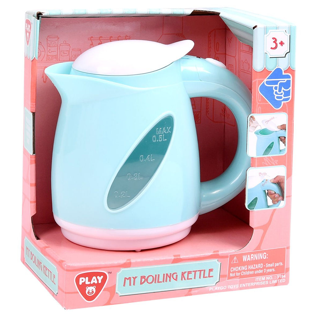 Playgo Toys Ent. Ltd. Battery Operated My Boiling Kettle Blue