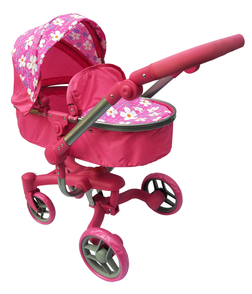 Playworld 2-In-1 Dolls Deluxe Pram