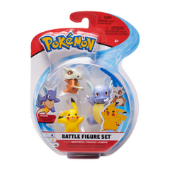 Pokemon Battle Figure Set 3 Pack Wartortle + Pikachu + Cubone