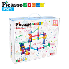 PICASSO TILES 71 PIECE MAGNETIC MARBLE RUN