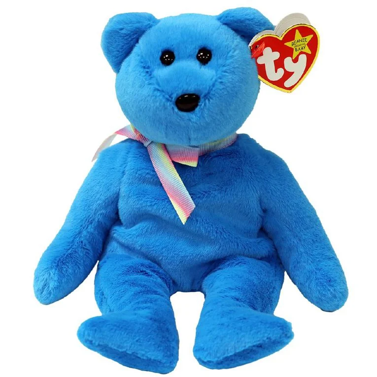 Ty Beanie Baby Regular Teddy II The Blue Bear