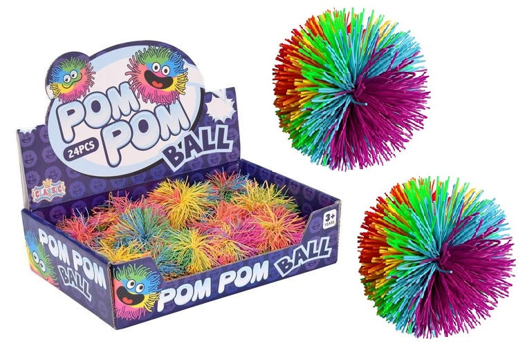 RAINBOW POMPOM BALL