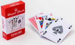 ROYAL FLUSH PLAYING CARDS RED