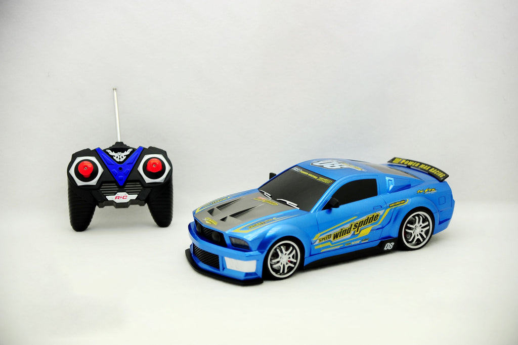 GAME RALLY REMOTE CONTROL 1:12 TOURING CAR FORD MUSTANG BLUE