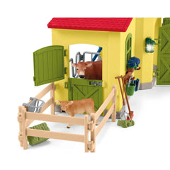 Schleich Large Farm With Animals And Accessories Set