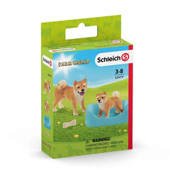 Schleich Farm World Shiba Inu Mother And Puppy