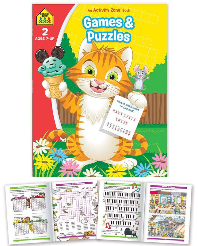 School Zone Activity Zone Games & Puzzles Workbook