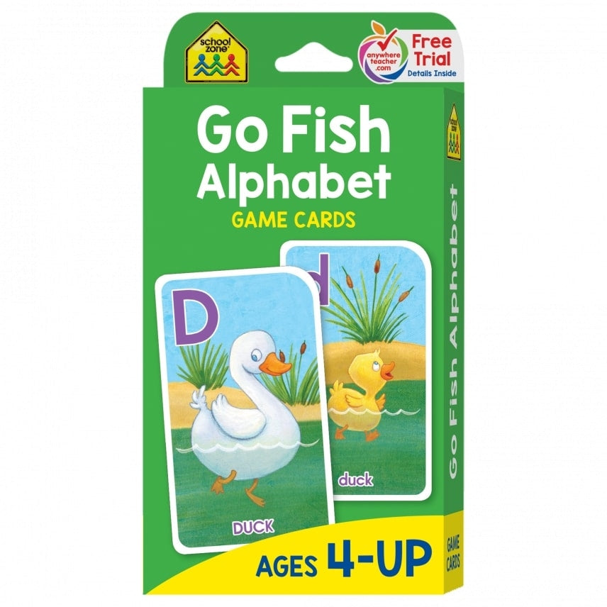 School Zone Flash Cards Go Fish Alphabet