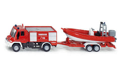 Siku 1636 Unimog Fire Engine With Boat