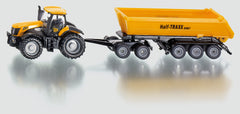 Siku 1858 1:87 Jcb 8250 Tractor With Dolly & Tipping Trailer