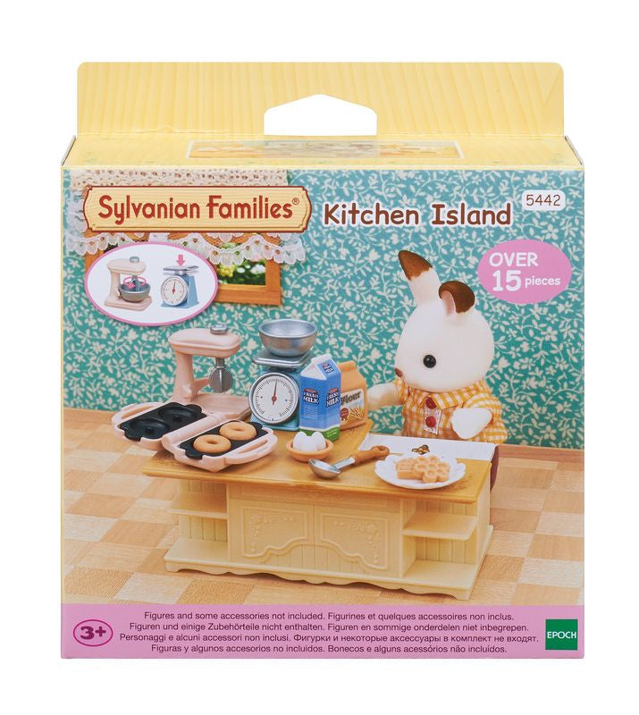 Sylvanian Families Kitchen Island Accessories Set