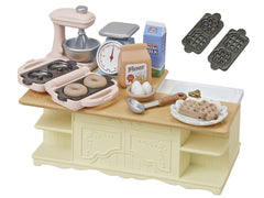 Sylvanian Families Kitchen Island Accessories Set