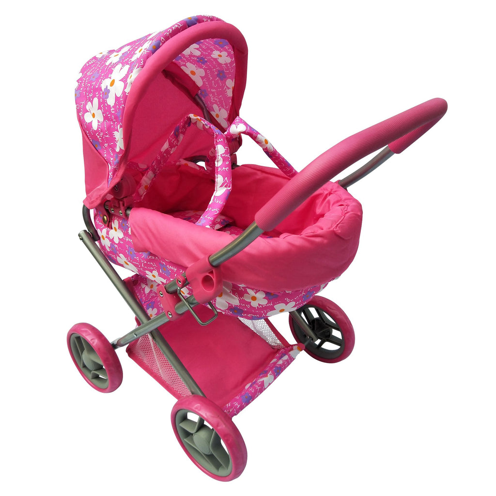 Playworld Doll Pram Medium Pink