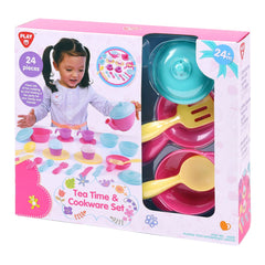 Playgo Toys Ent. Ltd. Pink Tea & Cookware Set