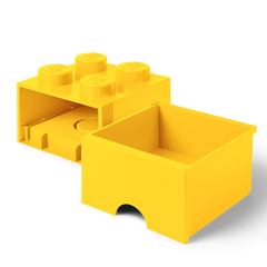 LEGO Storage Brick 4 Brick Drawer Yellow