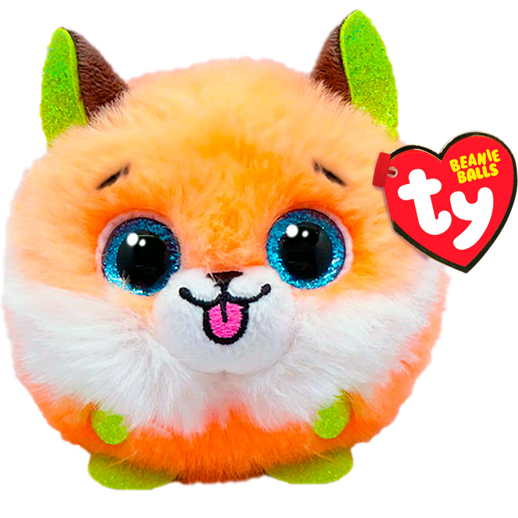 Ty Beanie Ball - Sherbet Orange Fox