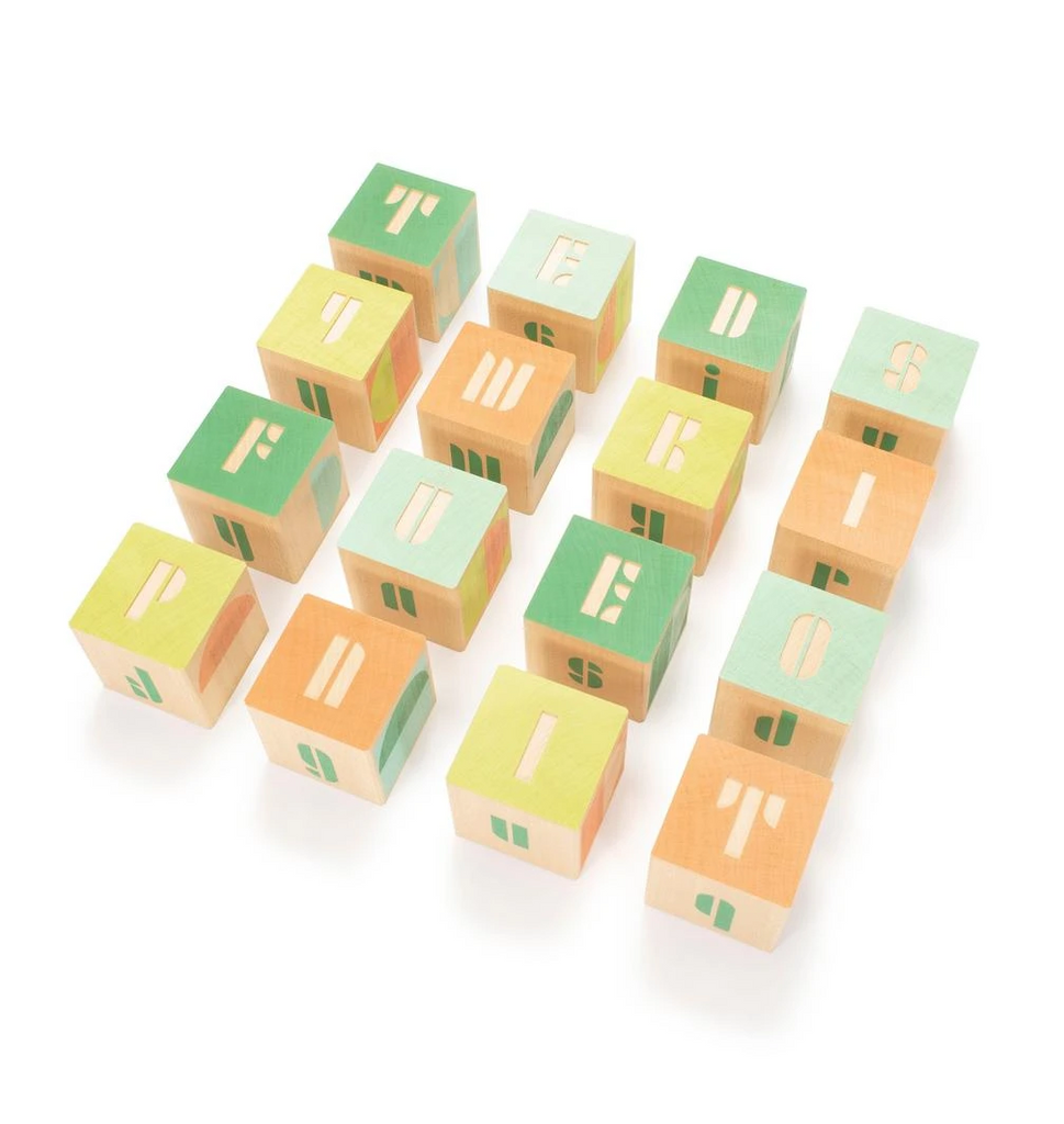 UNCLE GOOSE MOD ALPHABET BLOCKS 16 PIECES