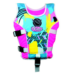 Wahu Swim Vest Child Medium 20-30Kg 4-5 Years Pink & Green