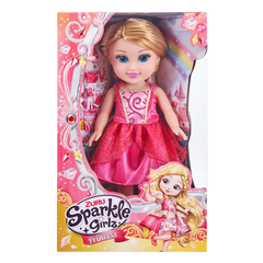 ZURU Sparkle Girlz Tots 13 Inch (33cm) Doll Princess Blonde Hair Pink Dress