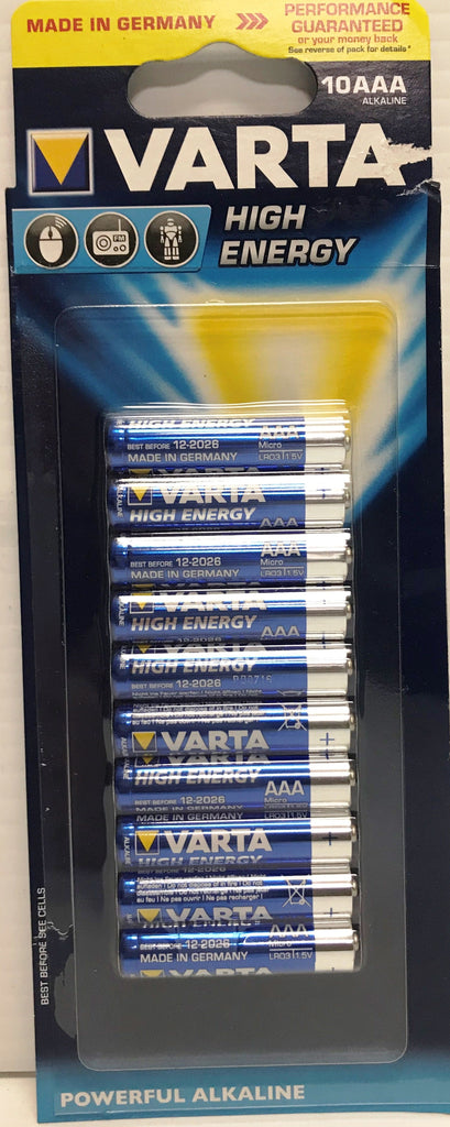 Varta High Energy AAA Battery 10 Pack