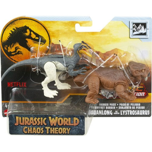 Jurassic World Pack Dino Guanlong Vs. Lystrosaurus